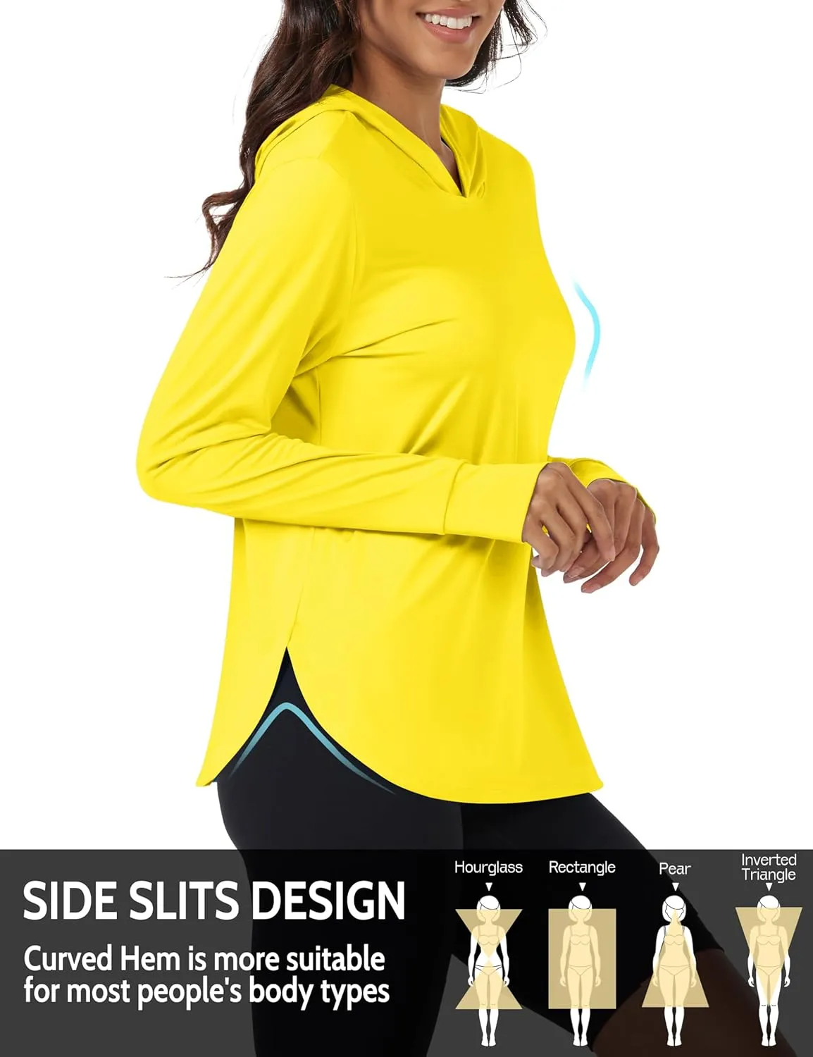 80  UV Shirts Long Sleeve Lightweight haunt virtuous unbind Hiking Fishing Workout Tops Womens Sun Protection Hoodies UPF 