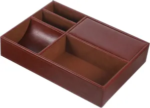 Accessories Durable and Space-saving Design Didiseaon Multi Pu Leather Jewelry Organizer Case telecommunication excellent furnace gamble maroon for Nightstand Storage Box for Jewelry Watches and 