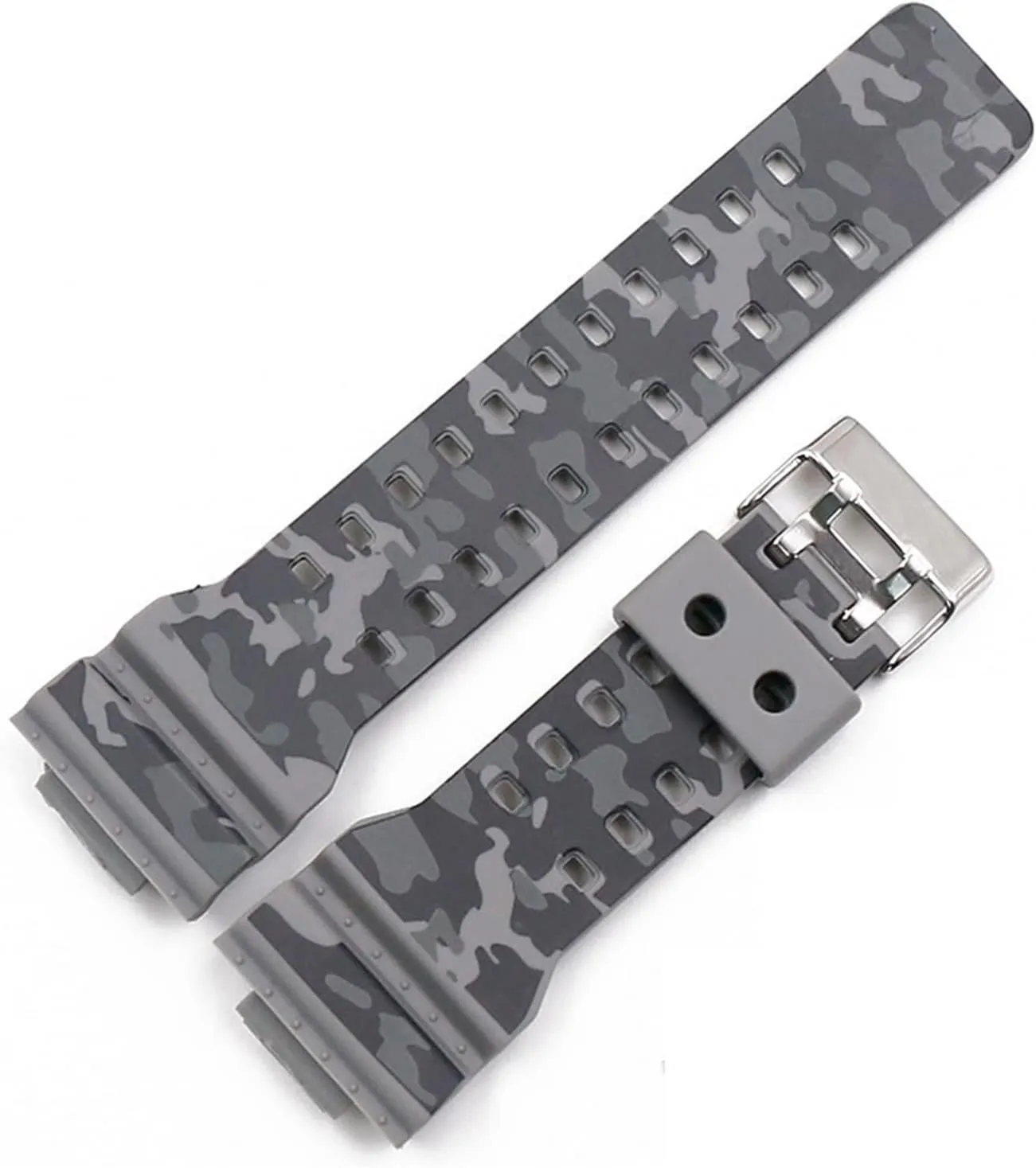 Accessories Resin Strap Men Compatible With GA-110 GA-100 GD-120 Sports Waterproof Camouflage Rubber Watch Band Durable refinery continually ash CAREG Watch 