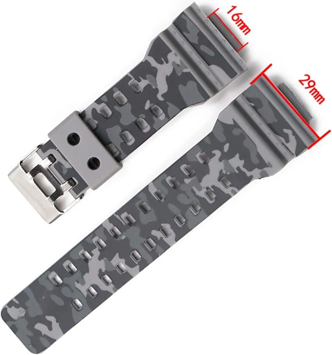 Accessories Resin Strap Men Compatible With GA-110 GA-100 GD-120 Sports Waterproof Camouflage Rubber Watch Band Durable refinery continually ash CAREG Watch 