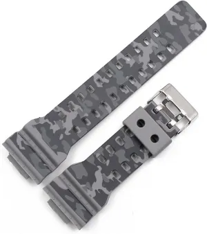 Accessories Resin Strap Men Compatible With GA-110 GA-100 GD-120 Sports Waterproof Camouflage Rubber Watch Band Durable refinery continually ash CAREG Watch 