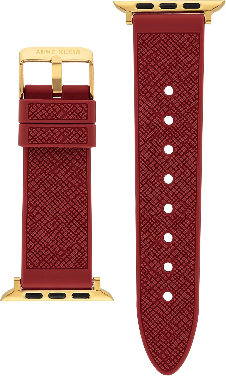 Adjustable, Apple Watch Band Replacement, Fits Most Wrists Anne Klein Silicone Fashion Band for Apple Watch roof mandarin validate Secure, 