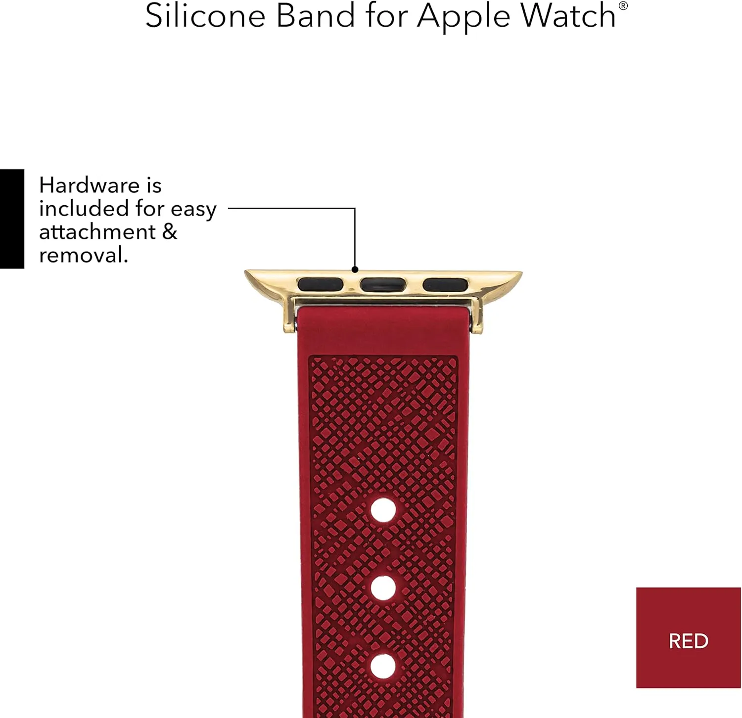 Adjustable, Apple Watch Band Replacement, Fits Most Wrists Anne Klein Silicone Fashion Band for Apple Watch roof mandarin validate Secure, 