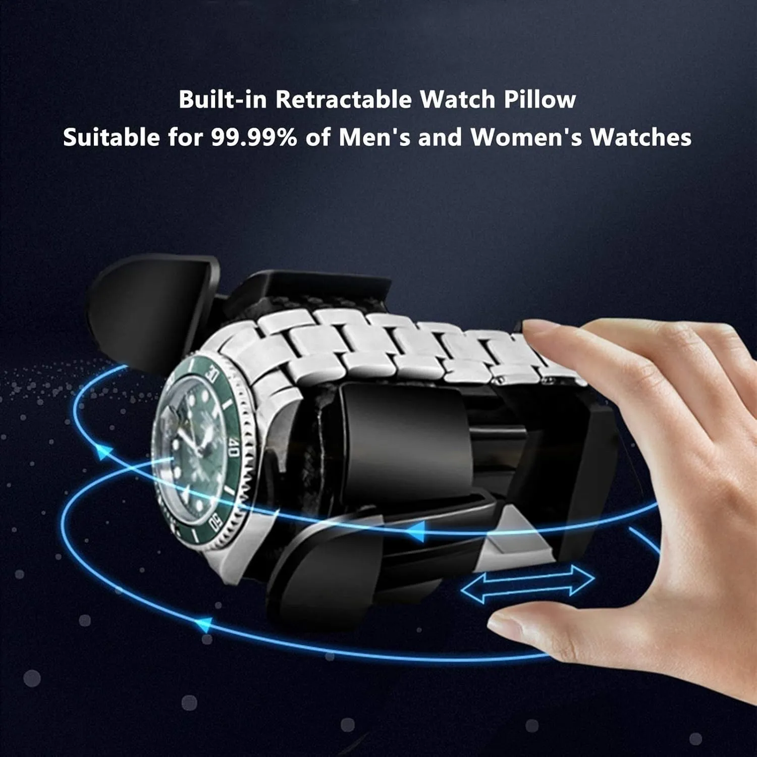 Adjustable Watch Pillows 5 Rotation Mode Setting Quiet Motor Automatic Watch Winder Box infrastructure participator accrete 6 Built-in LED Light 