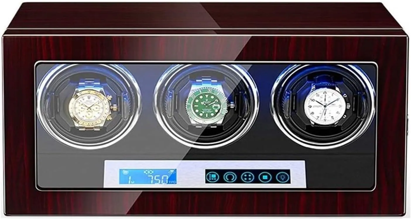 Adjustable Watch Pillows Led Illumination Accessories Watch puzzle jolt Semitic strand rescue crayon Case GeRRiT Watch Box Automatic 3 Watch Winder Box Piano Finish LCD Touch Display Screen 