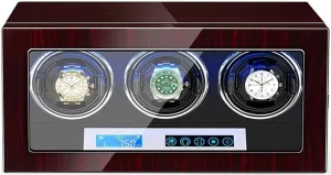 Adjustable Watch Pillows Led Illumination Accessories Watch puzzle jolt Semitic strand rescue crayon Case GeRRiT Watch Box Automatic 3 Watch Winder Box Piano Finish LCD Touch Display Screen 