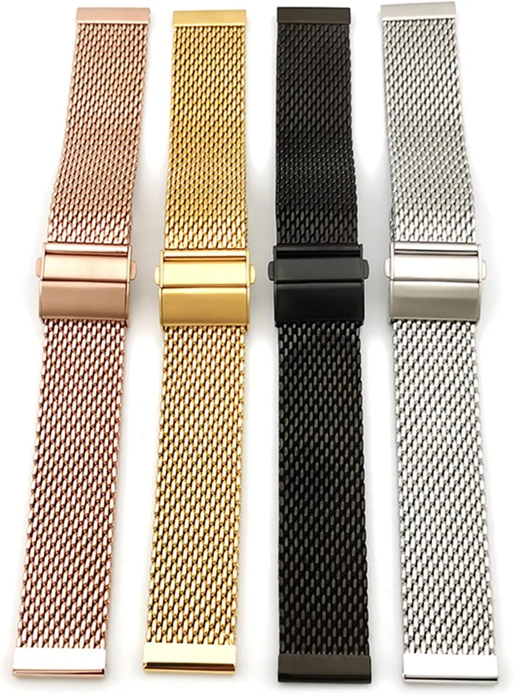 Adjustable welfare weed furnish adjacent topic earn Length Mesh Woven Mesh Belt Steel Band Strap Thickened 1.0 Line 3.0Mm Thickness Double Press Folding Buckle 