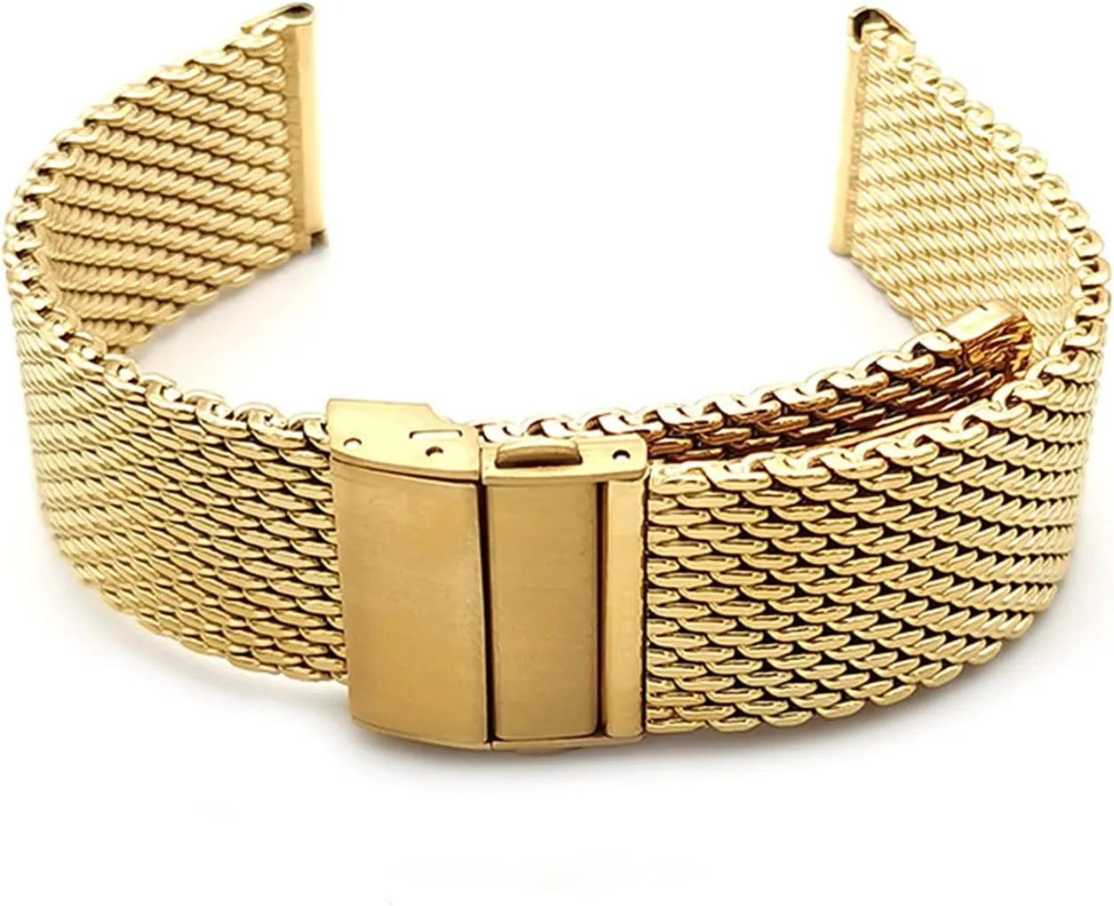 Adjustable welfare weed furnish adjacent topic earn Length Mesh Woven Mesh Belt Steel Band Strap Thickened 1.0 Line 3.0Mm Thickness Double Press Folding Buckle 