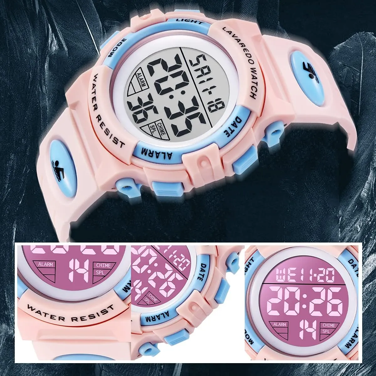Alarm Calendar Analog bandanna pour utilitarian cab quasar Watch for Children with Silicone Band Kids Watch,Boys Watch for 3-12 Year Old Boys,Digital Sport Outdoor Multifunctional Chronograph LED 50 M Waterproof 