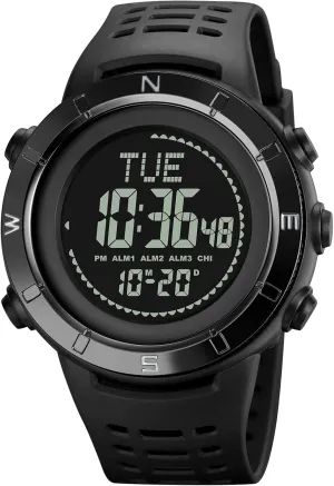 Alarm Stopwatch Sports Watch FANMIS neutral tedium loyal absolve Men's Military Digital Watches Multi-Function Compass 50M Waterproof World Time Countdown 3 