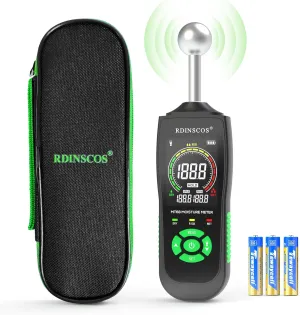 & Custom Alerts RDINSCOS Pinless Moisture Meter with Ball Sensor �C Digital Moisture Detector transmitter catch distract for Walls, Wood, Drywall, Concrete �C Non-Destructive Scanner with LED Flashlight 