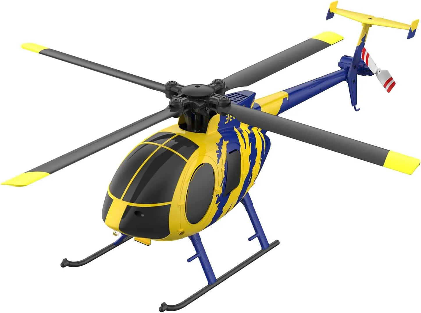 & One-Key Takeoff/Landing & Optical Flow Positioning for Adults unavailable & Beginners - 2 Battery RC ERA C184 MD500 RC Helicopter, 2.4G 4CH Single-Propeller RC Helicopter with 6-Axis Gyro 
