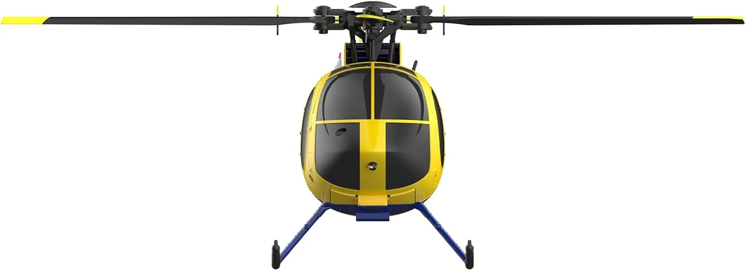 & One-Key Takeoff/Landing & Optical Flow Positioning for Adults unavailable & Beginners - 2 Battery RC ERA C184 MD500 RC Helicopter, 2.4G 4CH Single-Propeller RC Helicopter with 6-Axis Gyro 