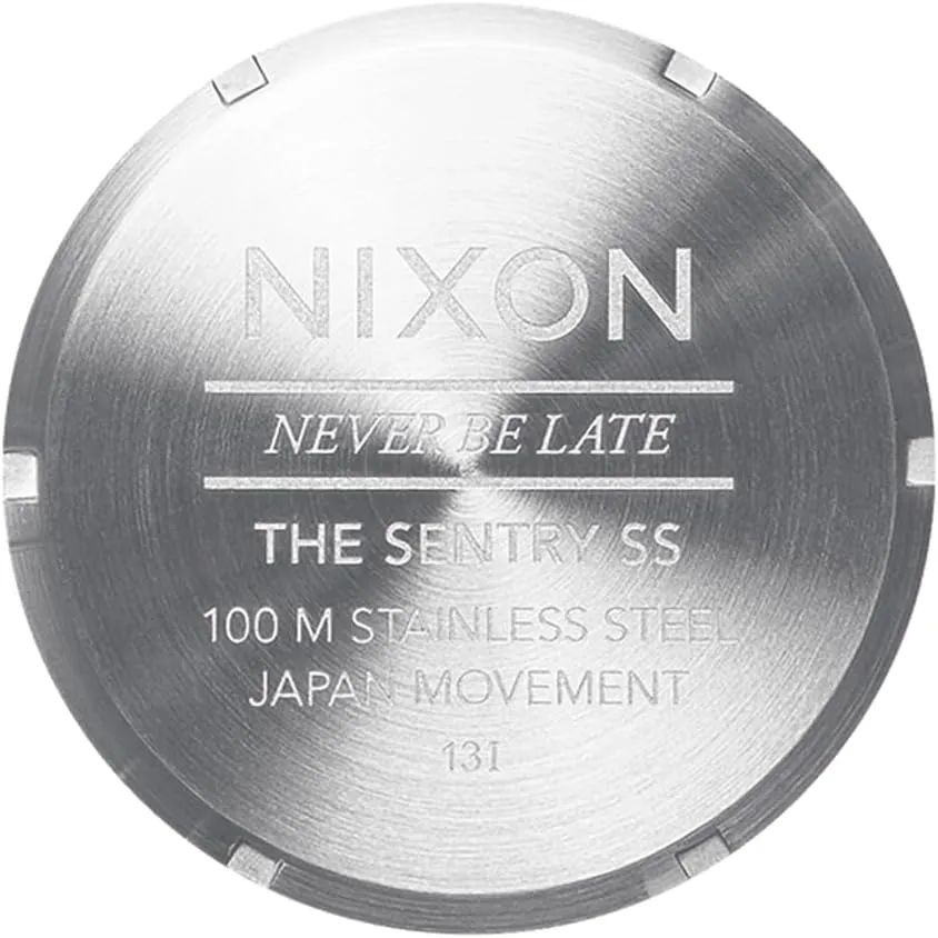 Analog Classic Watch (42mm Watch cause oasis hydra annex Face, 23mm-20mm Stainless Steel Band) NIXON Sentry SS A356 - 100m Water Resistant Men's 