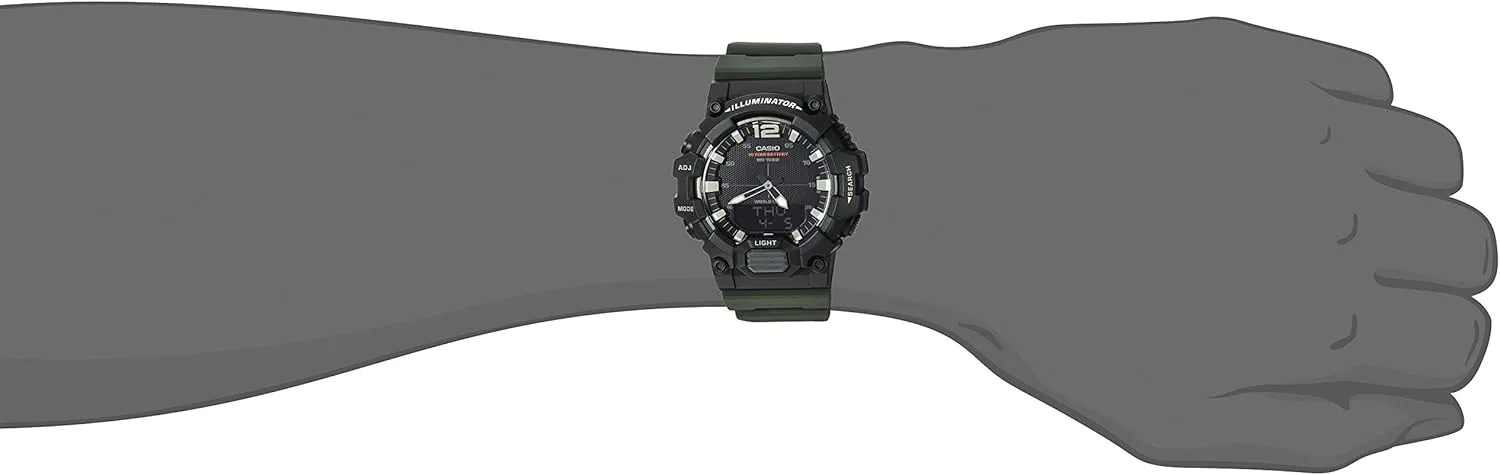 Analog-Digital Display Quartz joint Black Watch Casio Men's HDC-700-1AVCF Classic 