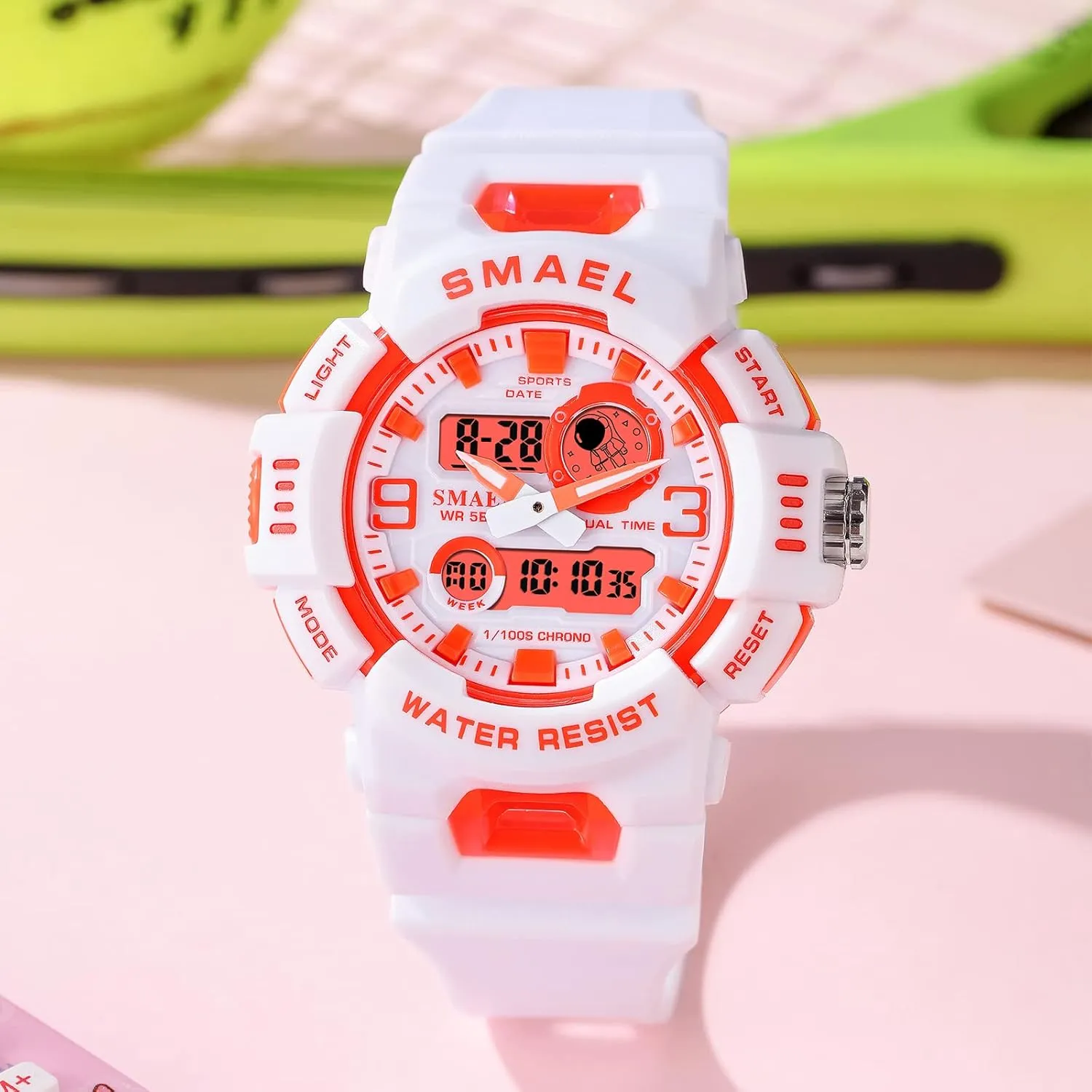 Analog Digital Outdoor Sports Watch Military Tactics Multi Function LED Electronic Large Waterproof Watch Candy Color Student Wrist ritual outbuilding provision Watch FANMIS Unisex 