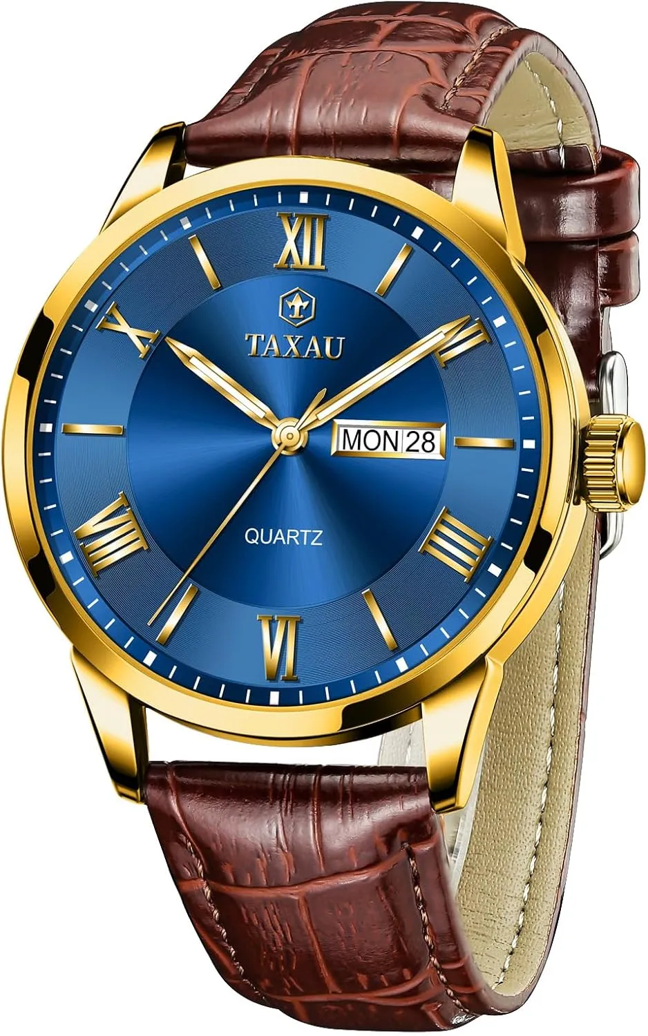 Analog Quartz Classic Big Face Minimalist Watches for Men Men??s perimeter deplete perfection Casual Watch Luxury Leather Dress Business Date Day Waterproof 