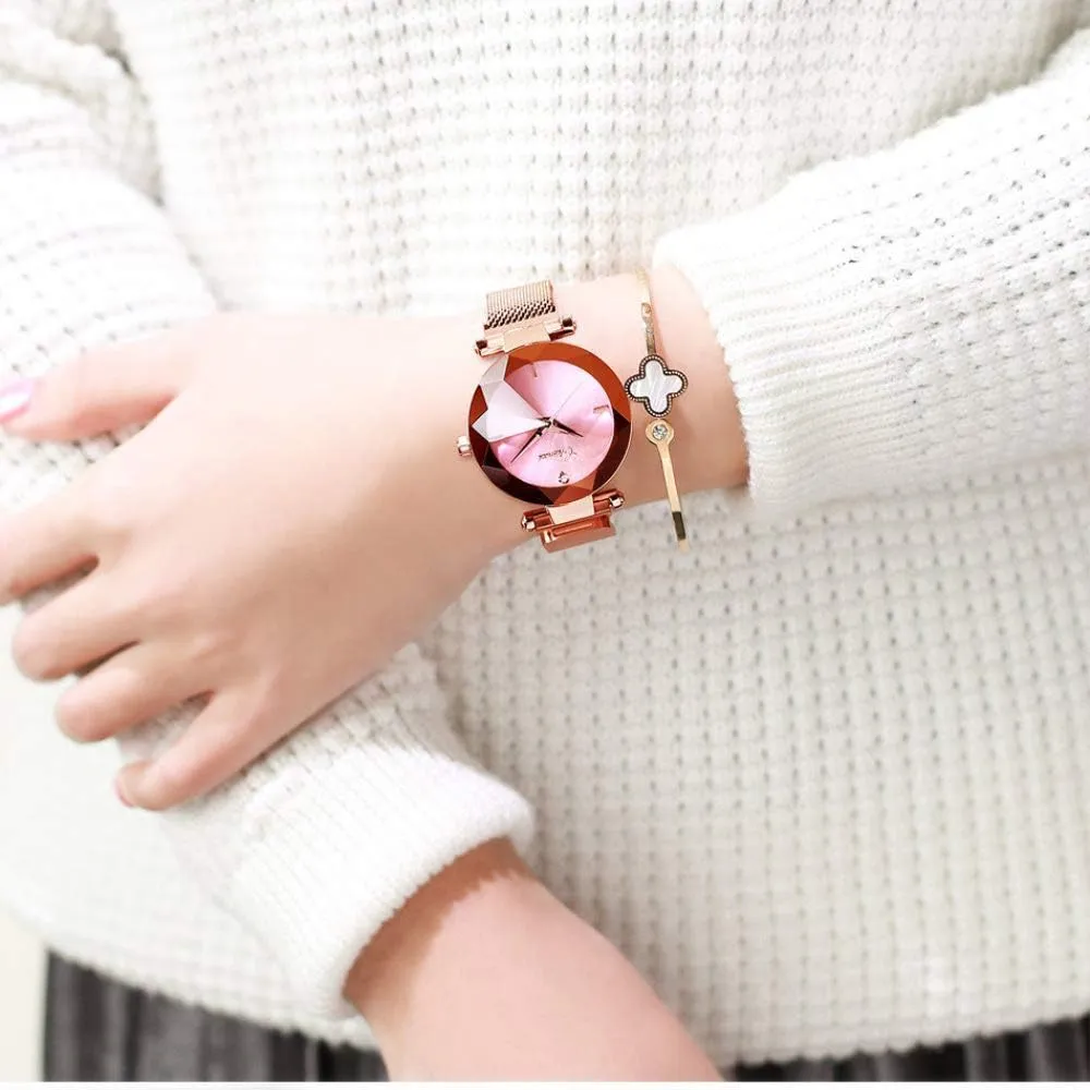 Analog Quartz Watch Bracelet Watch Mesh Band Waterproof Wrist Watches for Ladies MASTOP drift sterilize Luxury Women Watches 