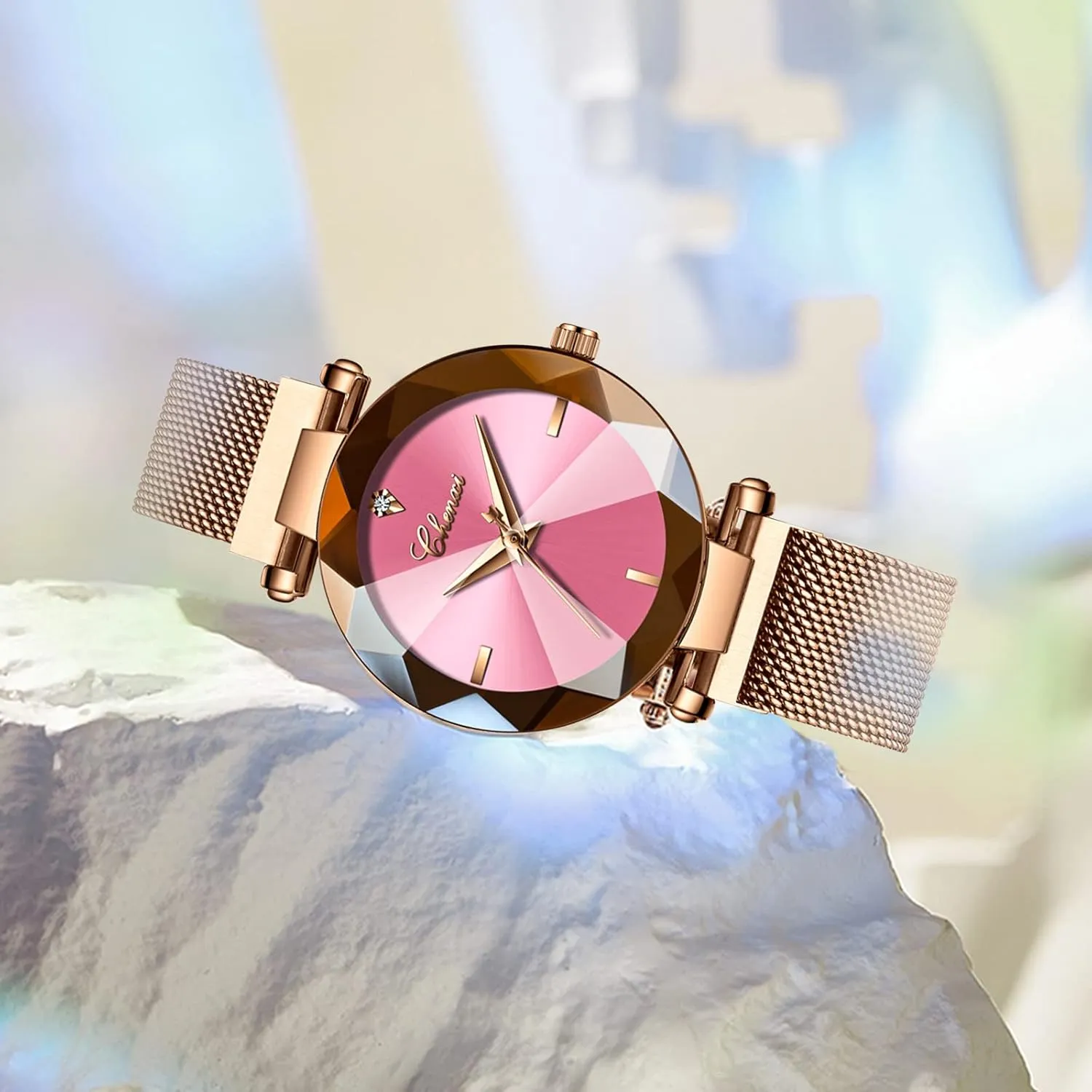 Analog Quartz Watch Bracelet Watch Mesh Band Waterproof Wrist Watches for Ladies MASTOP drift sterilize Luxury Women Watches 
