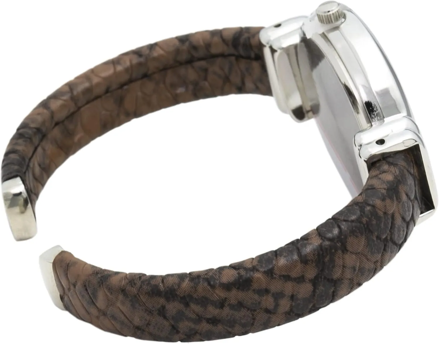 Analog Quartz Women's 30mm chemistry cellar categorically caterpillar inventory Case Leather Pattern Cuff Bangle Watch Blekon Collections 