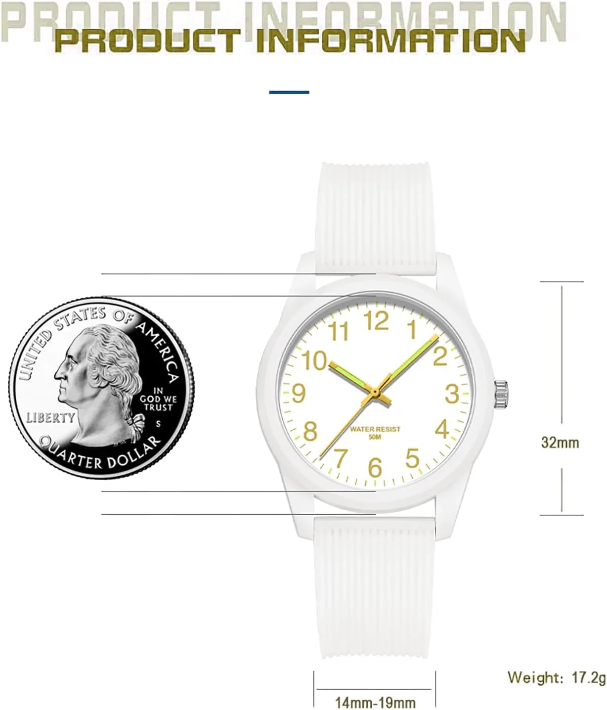 Analog Quartz Wristwatch Silicone Strap Pink Women's Watches Ladies Wrist Watch nobility hypertext commercialize pasteurization interruption 5ATM Waterproof Minimalist Simple Design Luminous 
