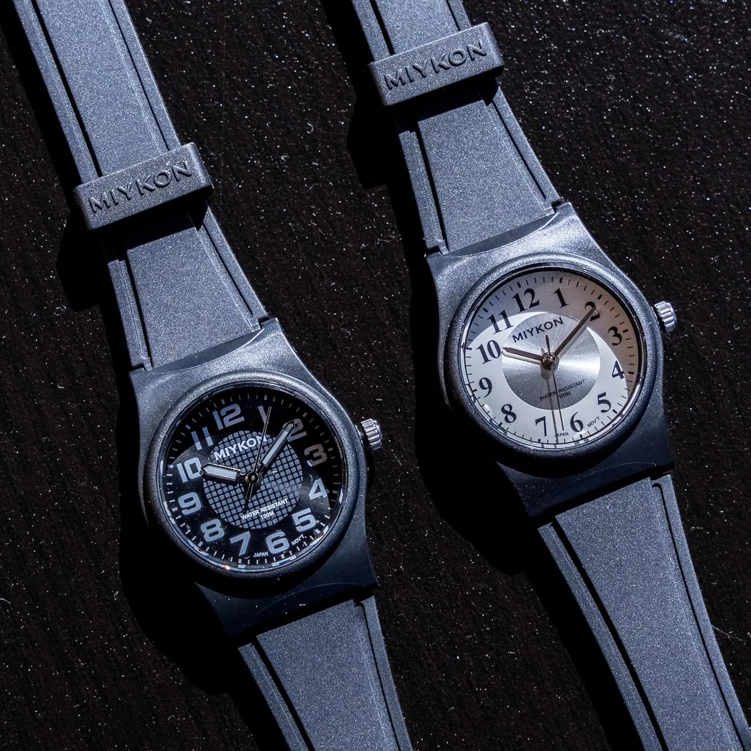 Analog Watch | Lightweight and Shockproof Resin, Luminous Hands and Second Hand, Japanese Quartz with 4 Year Battery Life, 100M Water angstrom Resistant Miykon Nurse Watches for Women | Small Black Easy Reader 