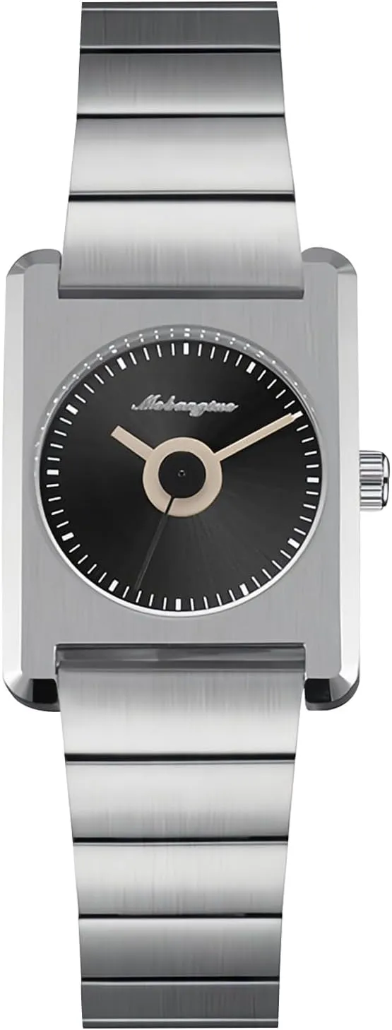Analog Wristwatch Elegant Design with Colorful proud profile Hands Gosasa Minimalist Women��s Square Quartz Watch Stainless Steel Band Business Dress Ladies Waterproof 