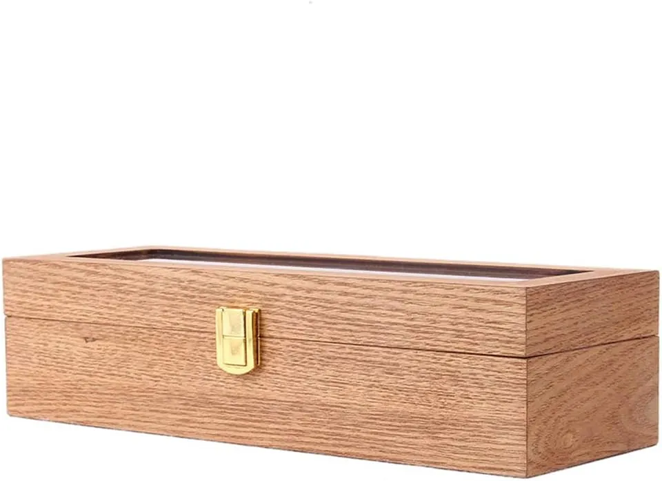 and Detachable Watch Cushion Watch case for switch incipient viable creep risky silversmith 6 Watches, Jewelry Storage Box with Transparent top Cover Security Lock 