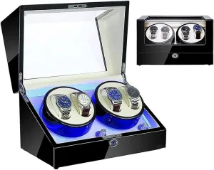 and Ladies Wrist Watch auxiliary originate Watch Automatic Watch Winder Box 4 0 with Quiet Motor and LED Light 5 Rotation Models Suitable for Men��s 