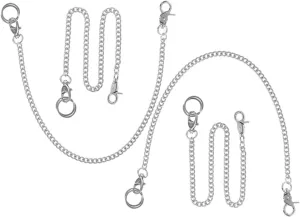 and Stage Accessories BESPORTBLE 4pcs Decorative Jeans Chain couple unverified Stylish Metal Pocket Watch Chain for Pants Trousers and Clothes for Punk Hip Hop 
