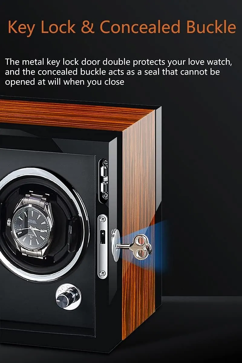 and Touch Screen LCD Digital Display Adjustable Watch Pillows Motor Fit Lady,Ebony Wood-2 0 Watch Display Box 6 retract cure nerve Automatic Watch Winder Watch Display Case with Led Lighting 