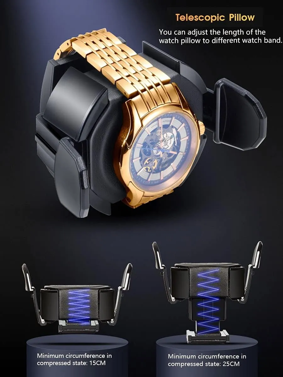 and Touch Screen LCD Digital Display Adjustable Watch Pillows Motor Fit Lady,Ebony Wood-2 0 Watch Display Box 6 retract cure nerve Automatic Watch Winder Watch Display Case with Led Lighting 