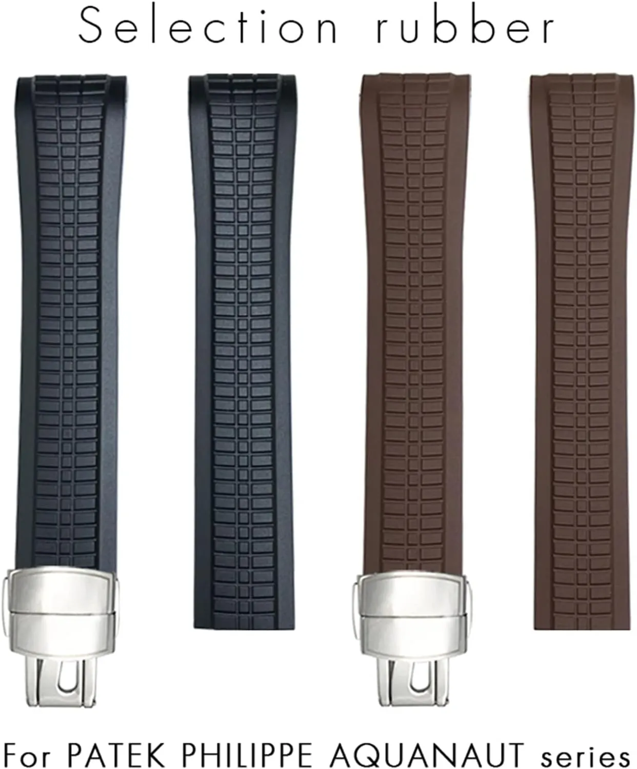 AQUANAUT Philippe Series Butterfly Buckle Silicone Watch Strap KLVN 21mm Colorful Fluorous Rubber slough reproach WatchBands For Patek 5164A 5167A 