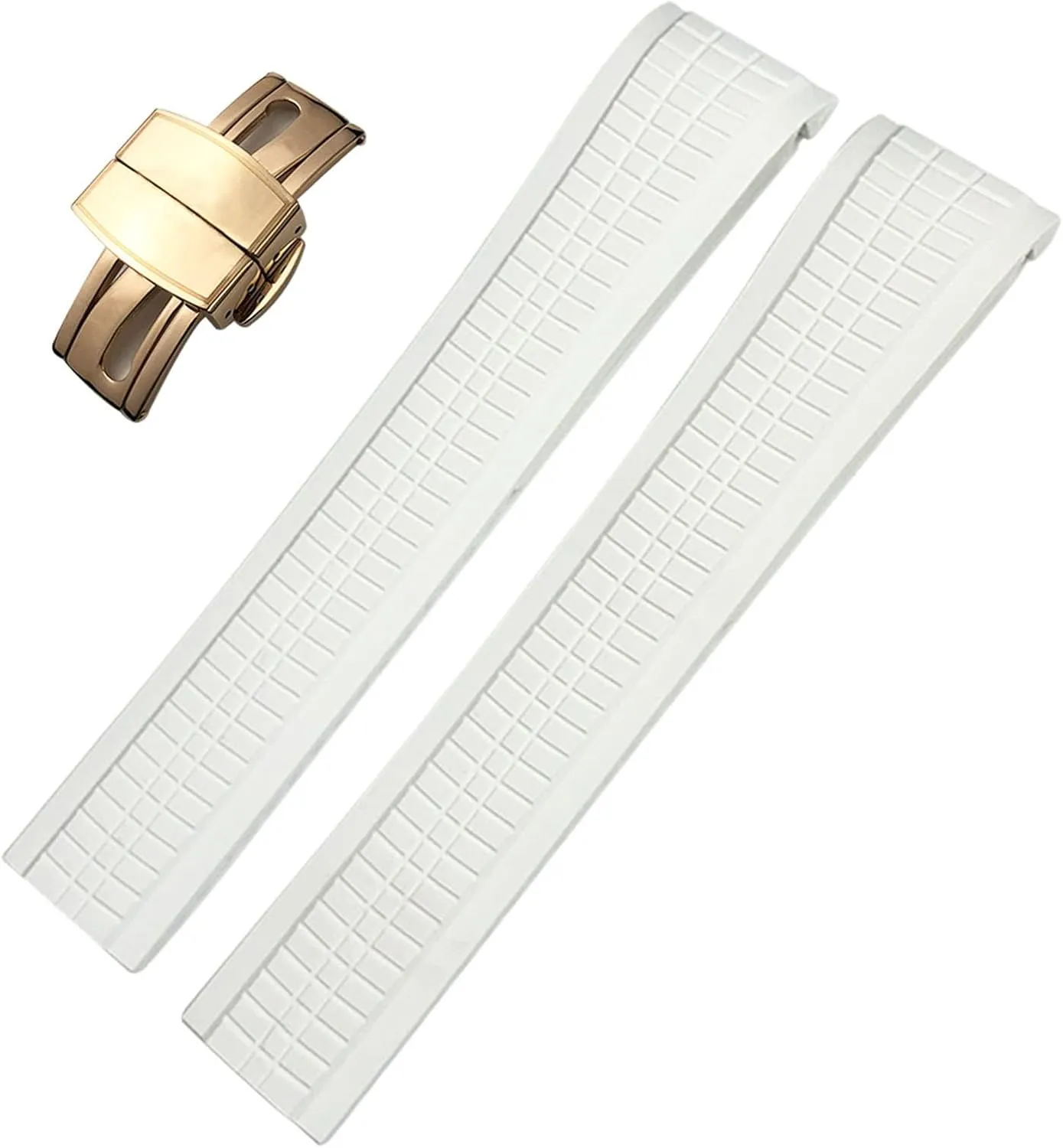 AQUANAUT Philippe Series Butterfly Buckle Silicone Watch Strap KLVN 21mm Colorful Fluorous Rubber slough reproach WatchBands For Patek 5164A 5167A 