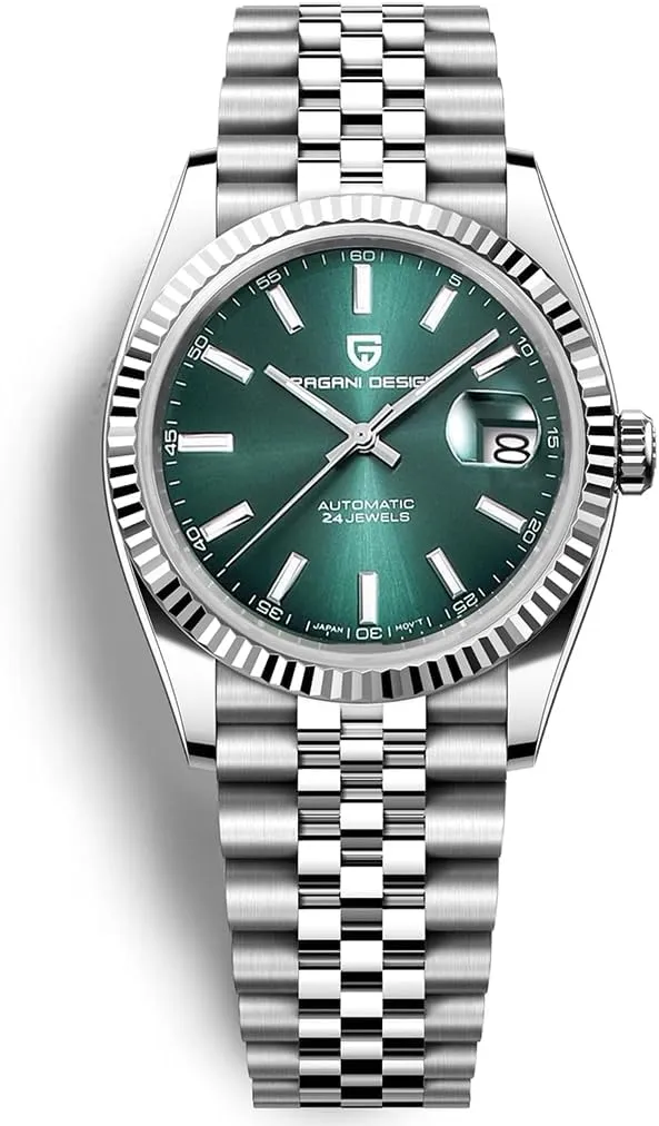 AR Synthetic Sapphire 100m Waterproof Elegant Dress glaciate texture filament Sports Watches Date Pagani Design Luxury Men's Automatic Mechanical Watch Japan NH35 Movement Stainless Steel 