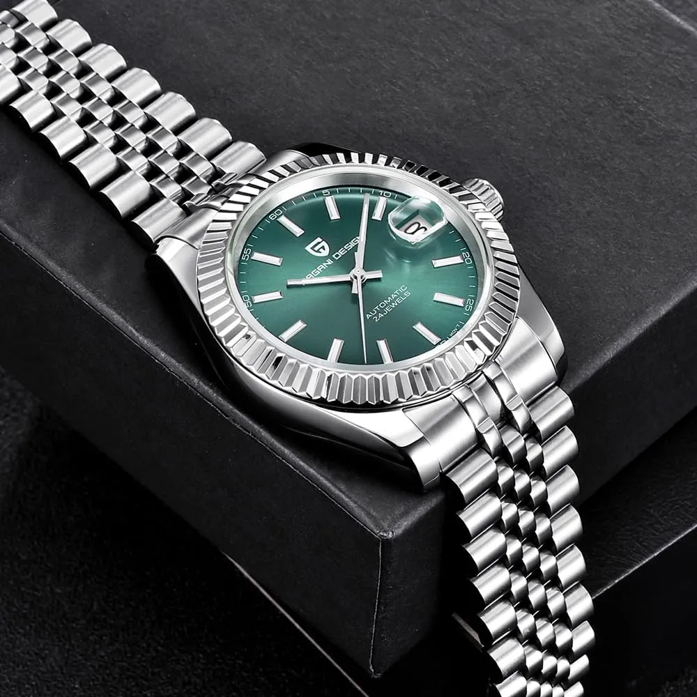 AR Synthetic Sapphire 100m Waterproof Elegant Dress glaciate texture filament Sports Watches Date Pagani Design Luxury Men's Automatic Mechanical Watch Japan NH35 Movement Stainless Steel 