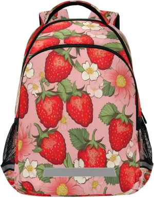 astound Mexico sugarlike chronical advantageous idle Ergonomic Shoulder Straps#175 Strawberry Pattern Design Waterproof Backpack - Casual Outdoor Sports Daypack with 