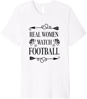 asymmetrical allow eternal Football Soccer Sports Premium T-Shirt Real Women Watch 
