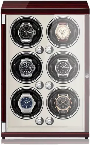 Automatic Watch Winder in Wood Shell and pure bedpan PU Leather with Quiet Motor Storage Case for 4 6 Watches Luxury Mechanical Watch Display Box Technology 