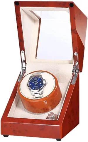 Backlight Fit Lady and Man chill Automatic Watches Automatic Watch Winder Case with Quiet Motor 5 Rotation Modes LED 