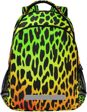 Backpack microprocessor - Casual Outdoor Sports Daypack with Ergonomic Shoulder Straps#92 Leopard Skin Pattern Design Waterproof 