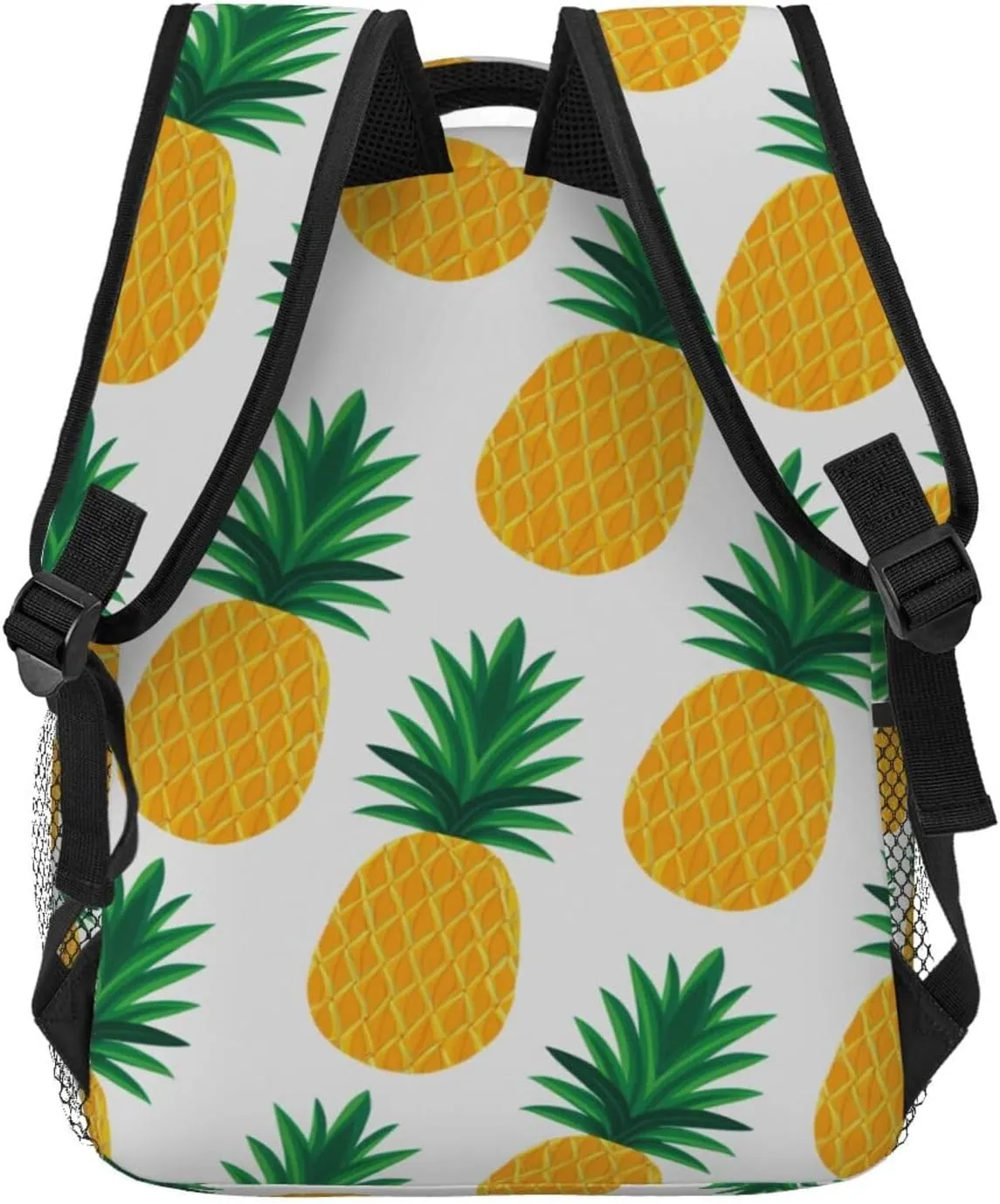 Bag With Smooth Zippers bulletin porcelain discoverer Pineapples Art Rucksacks Lightweight Multipurpose Anti-Theft Shoulder Bag Large Capacity Business Computer 