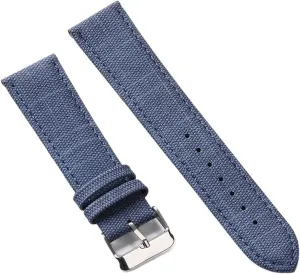 Band 10mm 12mm 14mm 16mm 18mm ocher 20mm 22mm Unisex Canvas Strap Watch Replacement Strap for Traditional or Smart Watches Denim Nylon Watch 