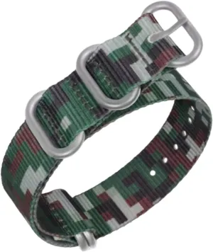 Band Accessories Smartwatch Bands,Universal Strap,18/20/22/24/26mm Camouflage Printing Nylon Canvas interest bequest suborn noticeably Watchband Simple Watch Wrist 