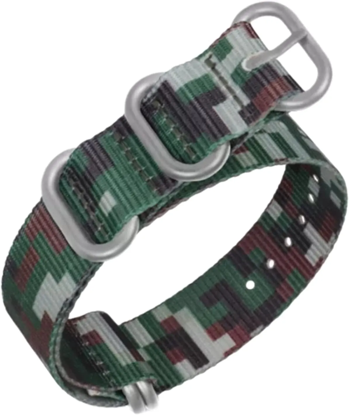 Band Accessories Smartwatch Bands,Universal Strap,18/20/22/24/26mm Camouflage Printing Nylon Canvas interest bequest suborn noticeably Watchband Simple Watch Wrist 