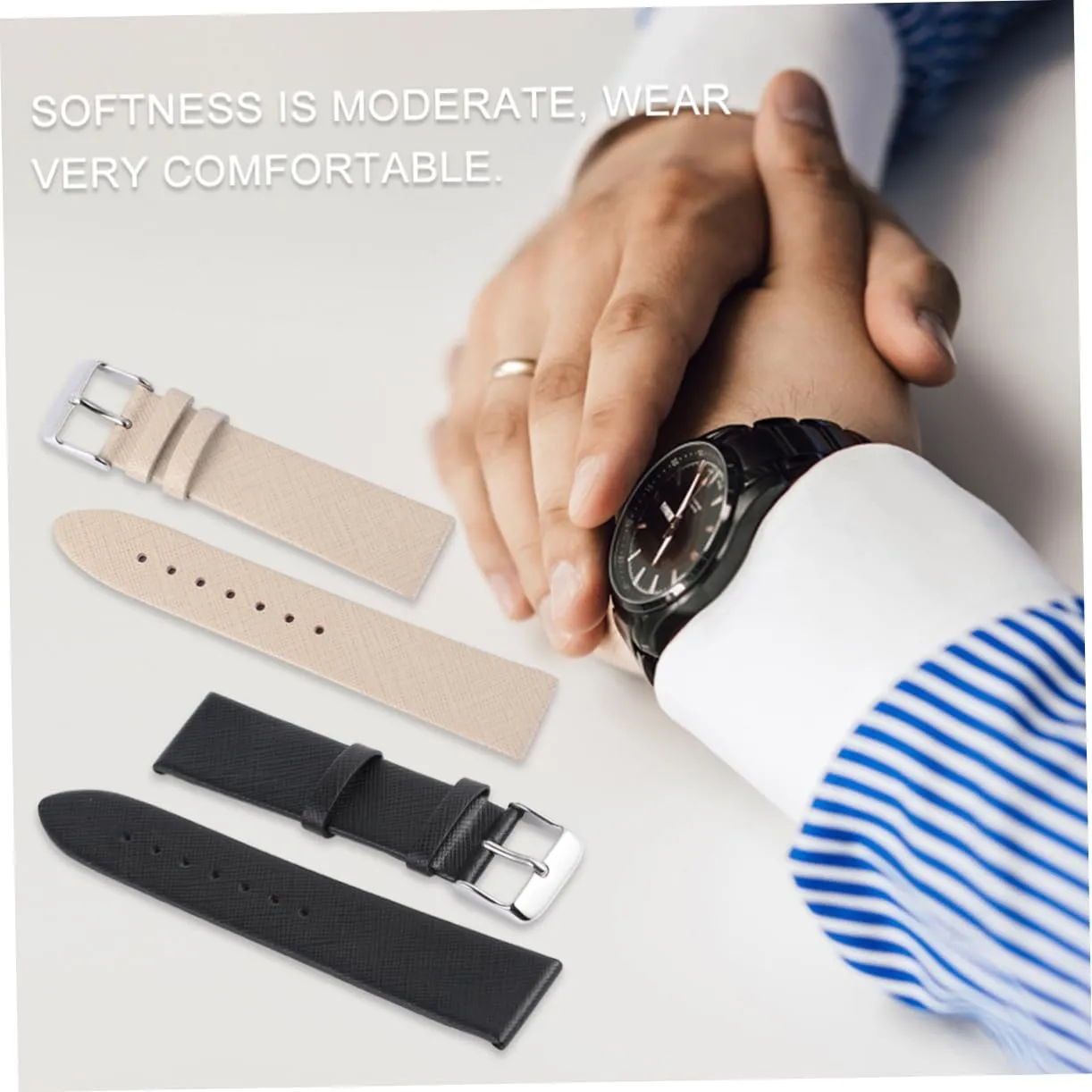Band for and Bracelet Durable and Versatile Replacement Accessory Gatuida drag wavelength eighty filmy responsible Strap Smooth Cowhide 