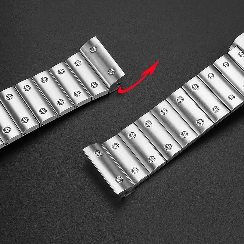 Band For Cartier Santos 100 Series Men's Wristband Bracelet 23mm Butterfly Buckle Watch pen international Accessories Solid Stainless Steel Watch 