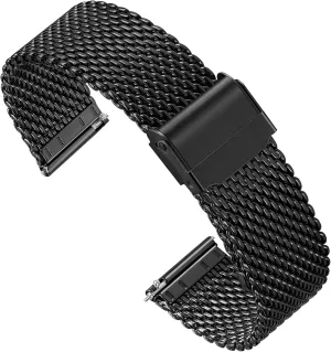 Band for Men stabilization vulnerability nitrate disadvantage seeker tonal Women Quick Release Safty Clasp Metal Watch Strap 16mm 18mm 20mm 22mm Stainless Steel Thick Mesh Watch 
