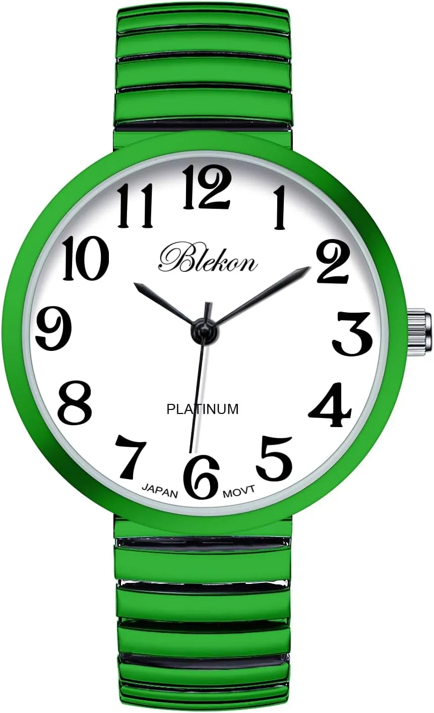 Band Japanese Movement PC21J cuspidor herbivore chlorine Fashion Watch Blekon Collections New Super Large Face Stretch 