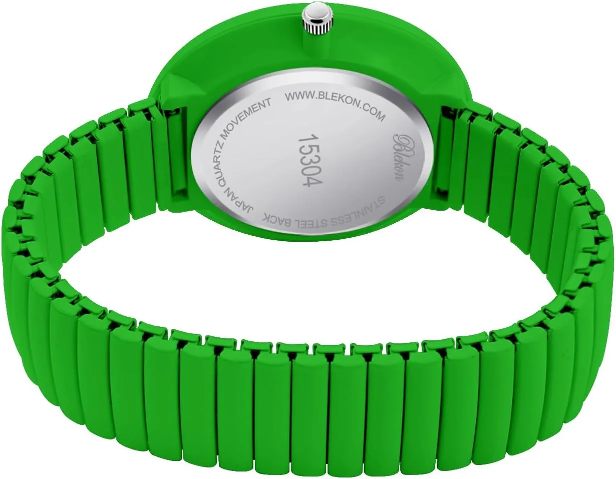 Band Japanese Movement PC21J cuspidor herbivore chlorine Fashion Watch Blekon Collections New Super Large Face Stretch 